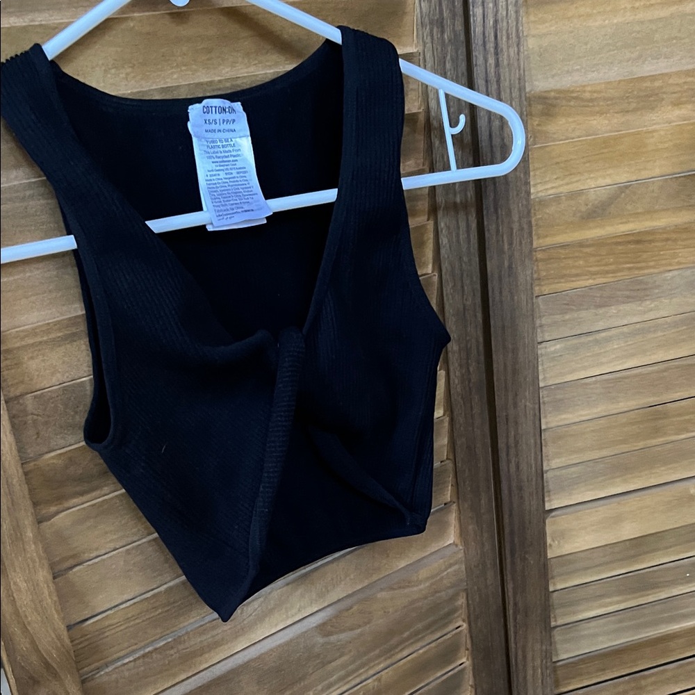 Cotton On Black Sleeveless Tank Top